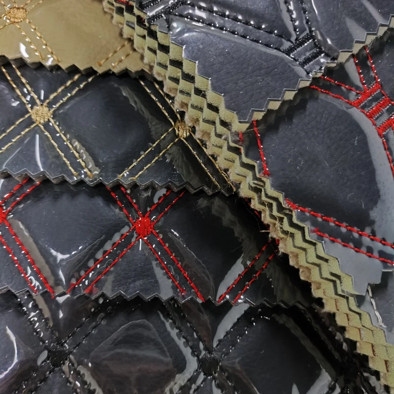 車の床用のPVC刺繍レザー