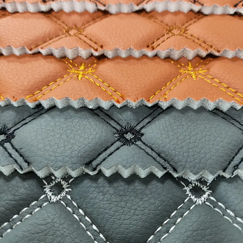 カーシート用PVC刺繍レザー